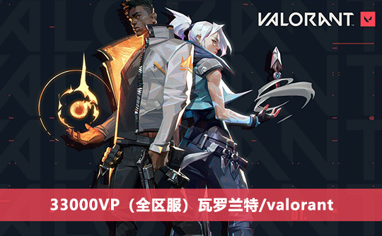 33000VP(全区服)上号代充 瓦罗兰特/valorant